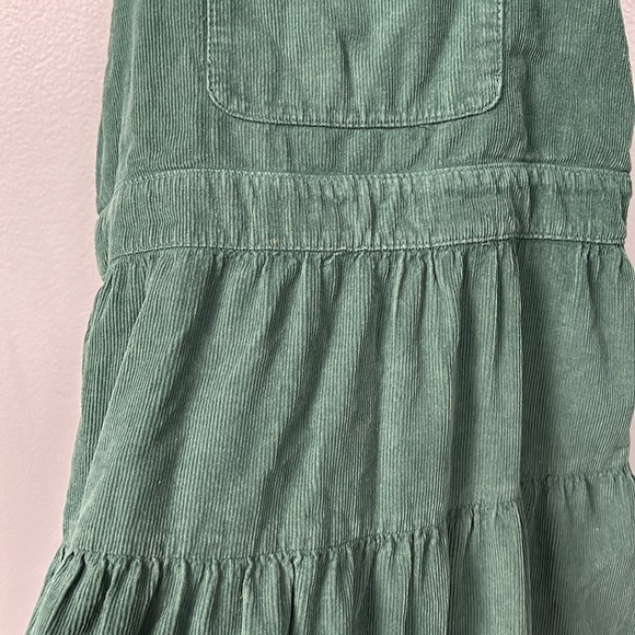 ZARA Kids Girls Evergreen Flounced Corduroy Pinafore Overalls Dress size 13-14 - Picture 8 of 10